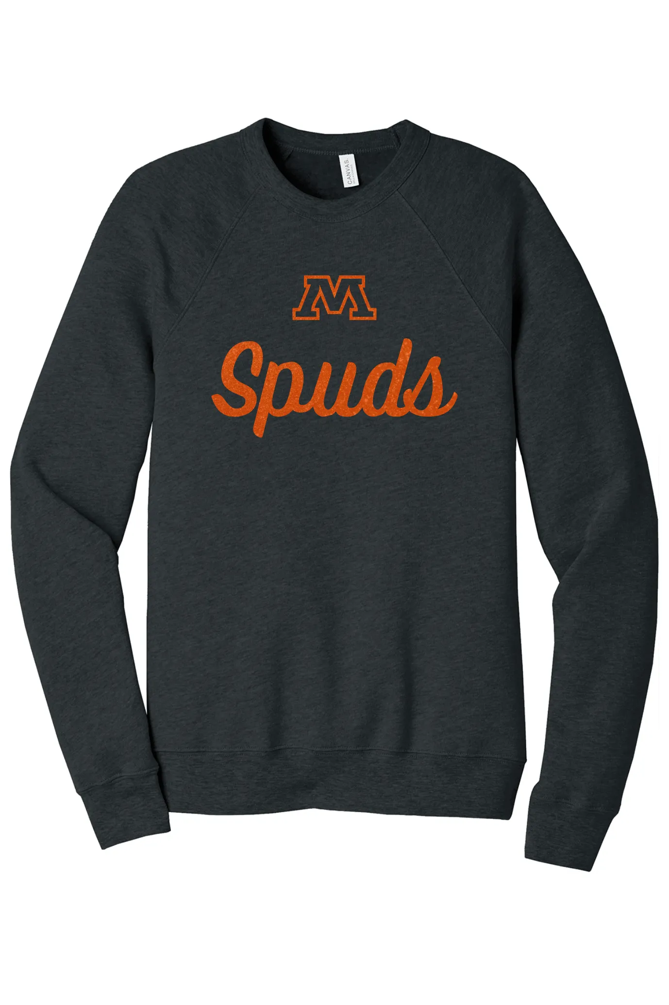 '23 Spuds Script Glitter Print Crewneck Sweatshirt