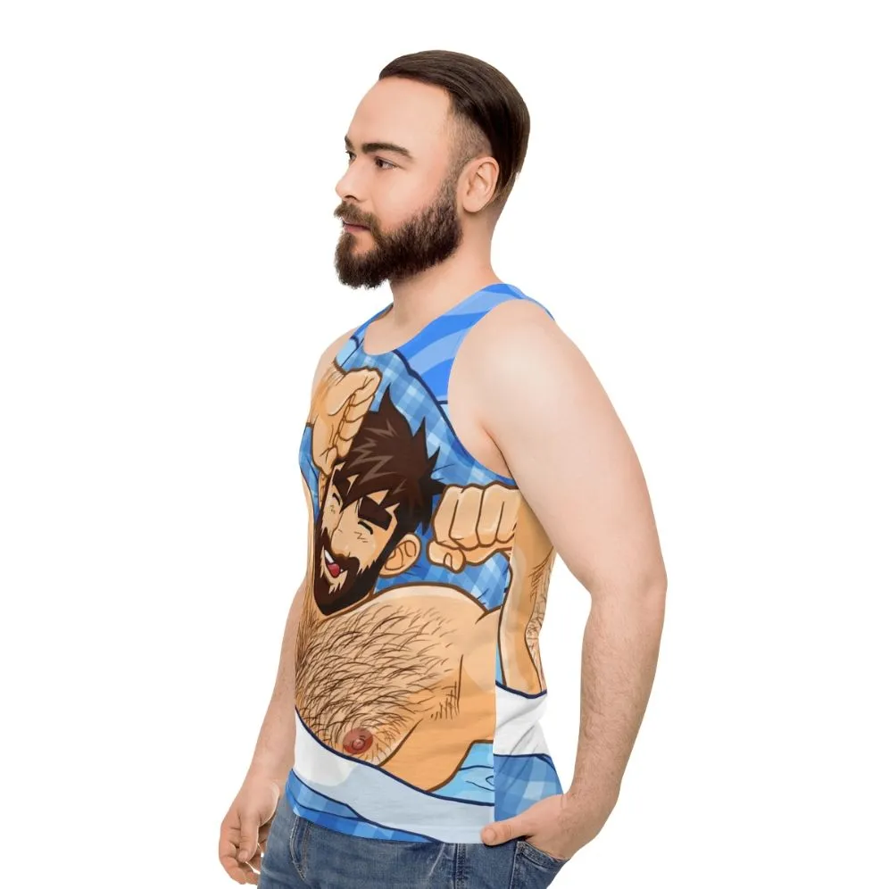 Adam Likes Bedtime Unisex Tank Top for Gay Bears