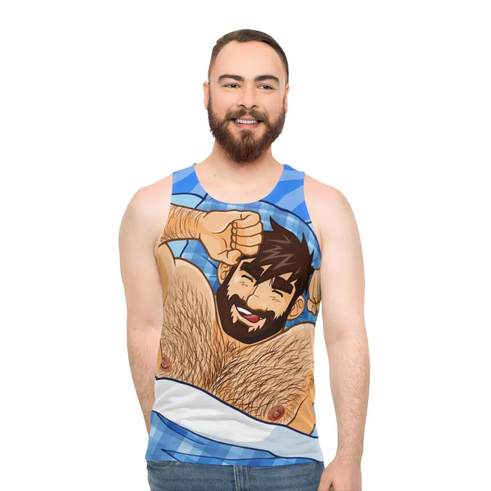 Adam Likes Bedtime Unisex Tank Top for Gay Bears