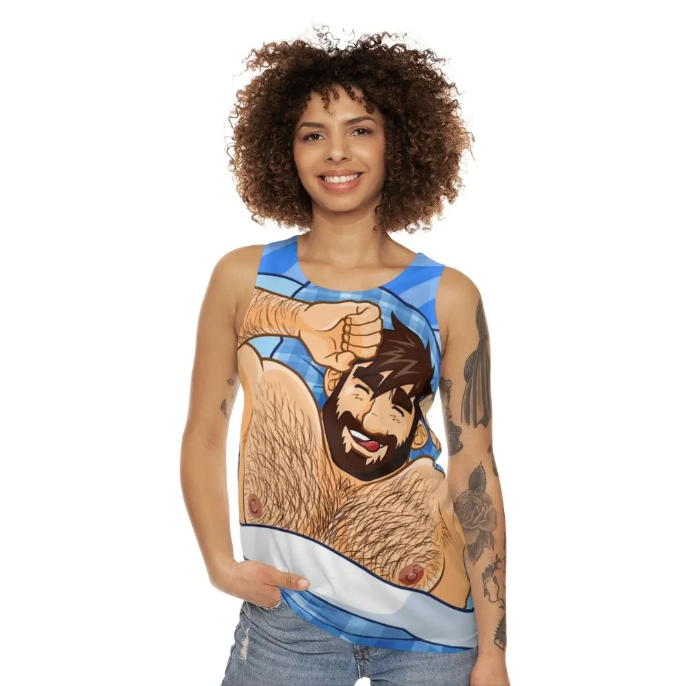 Adam Likes Bedtime Unisex Tank Top for Gay Bears