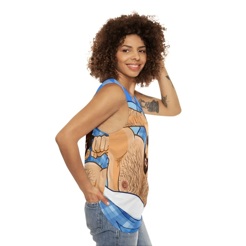 Adam Likes Bedtime Unisex Tank Top for Gay Bears