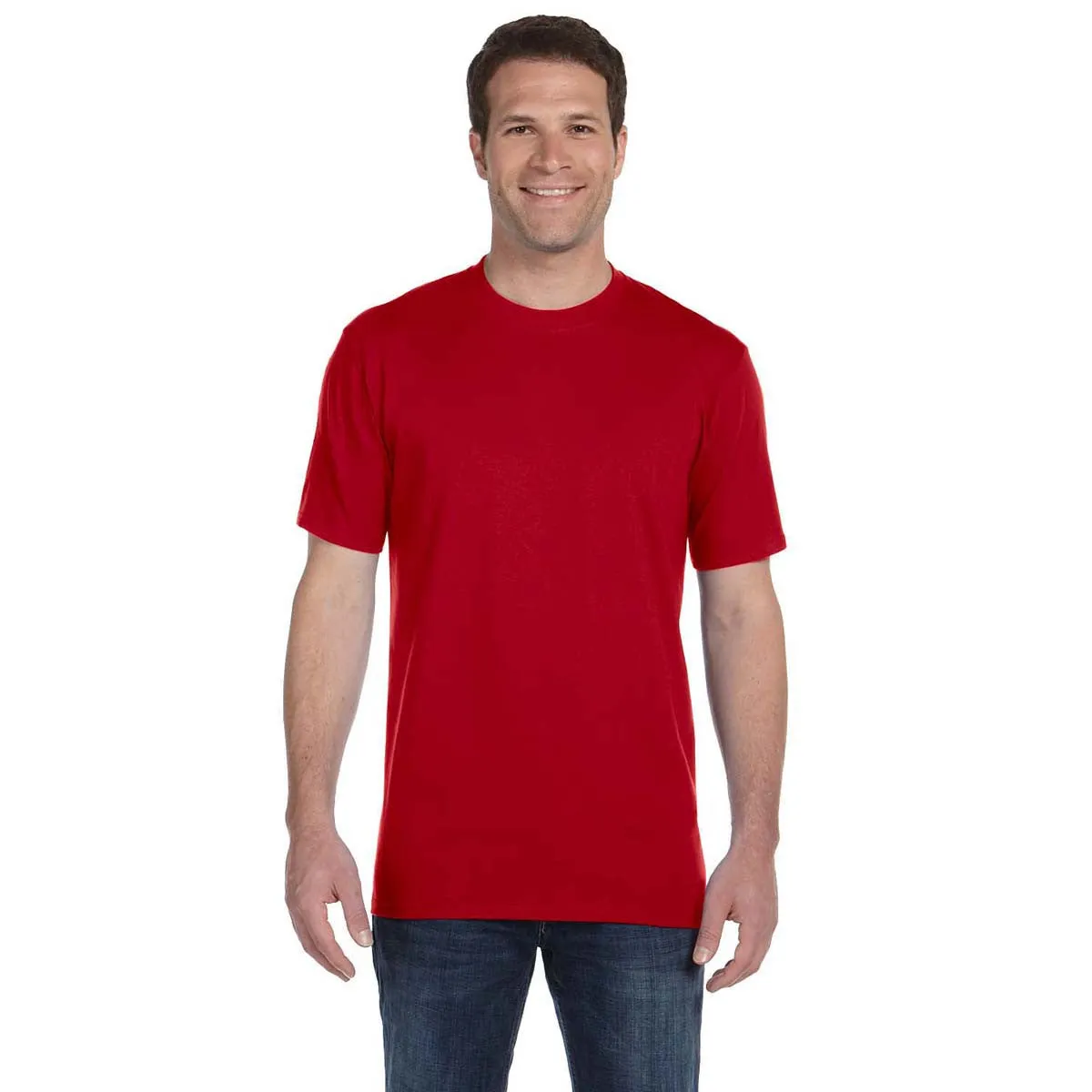 Anvil Men's Red Midweight T-Shirt