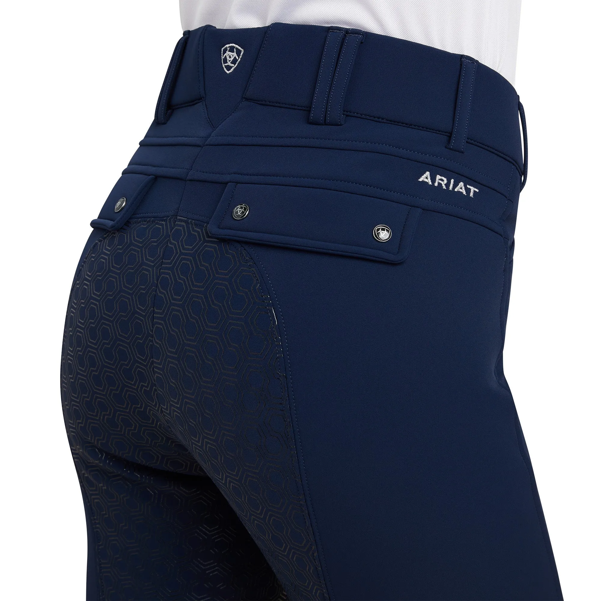 Ariat Ladies Tri Factor Frost Full Seat Insulated Breech - Navy