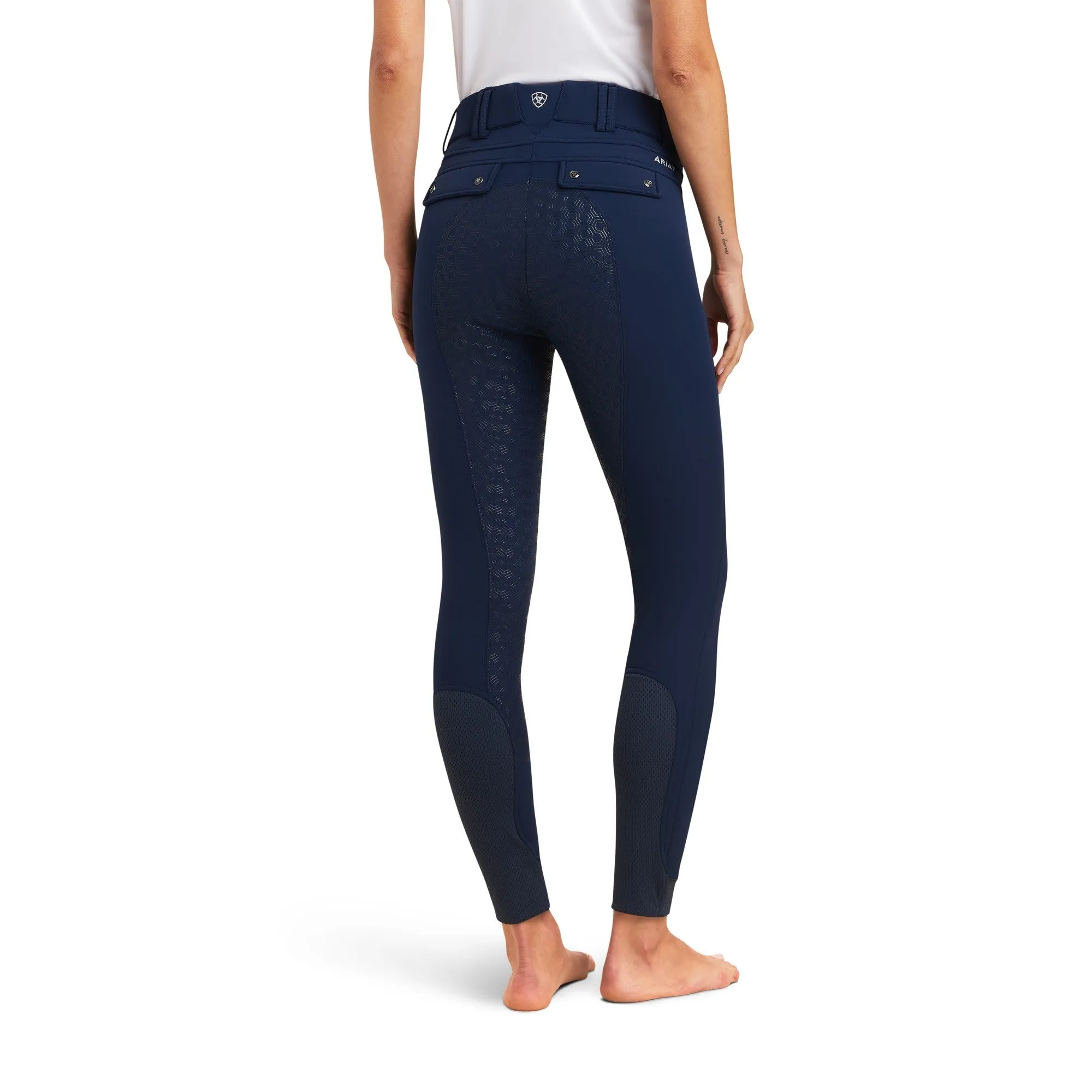 Ariat Ladies Tri Factor Frost Full Seat Insulated Breech - Navy