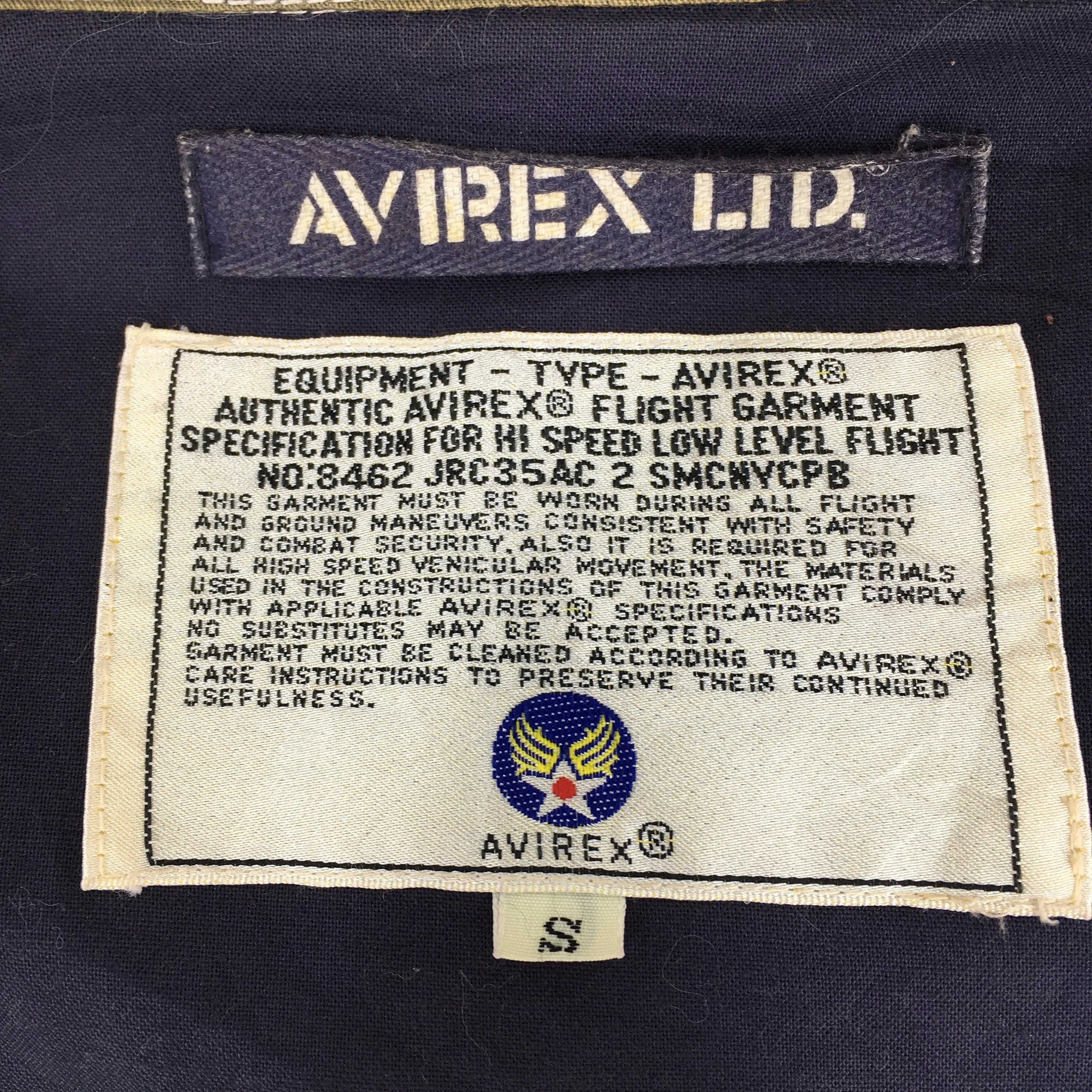 Avirex Usa Army Air Force Bomber Jacket Small
