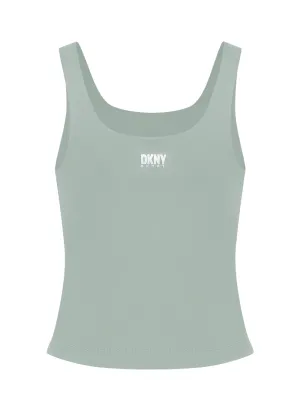 Balance Compression Tank with Built In Bra (Lily Pad)