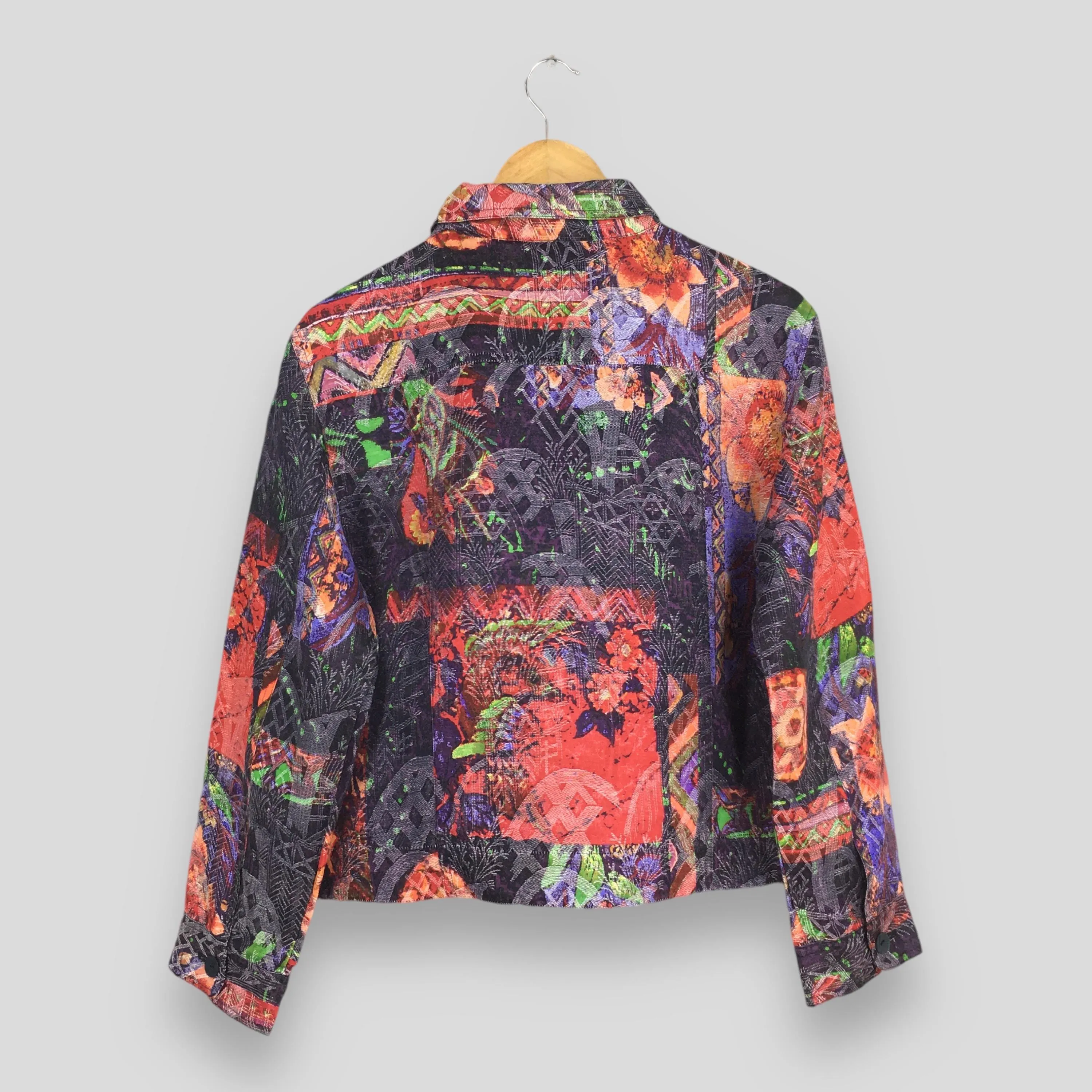 Baroque Abstract Psychedelic Multicolor Jacket Small