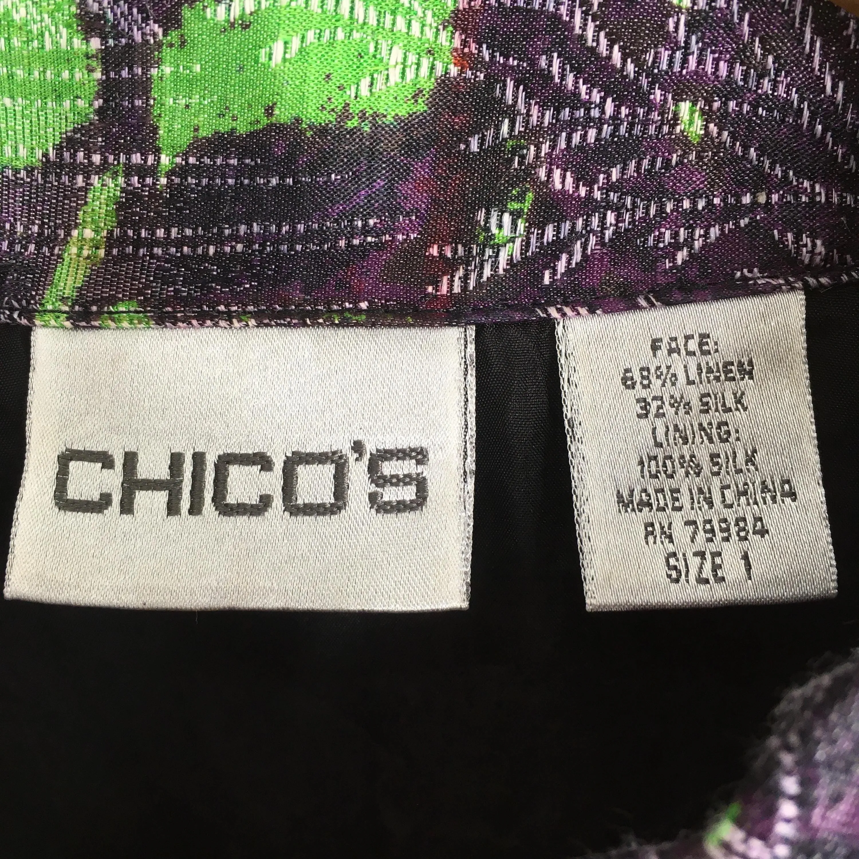 Baroque Abstract Psychedelic Multicolor Jacket Small