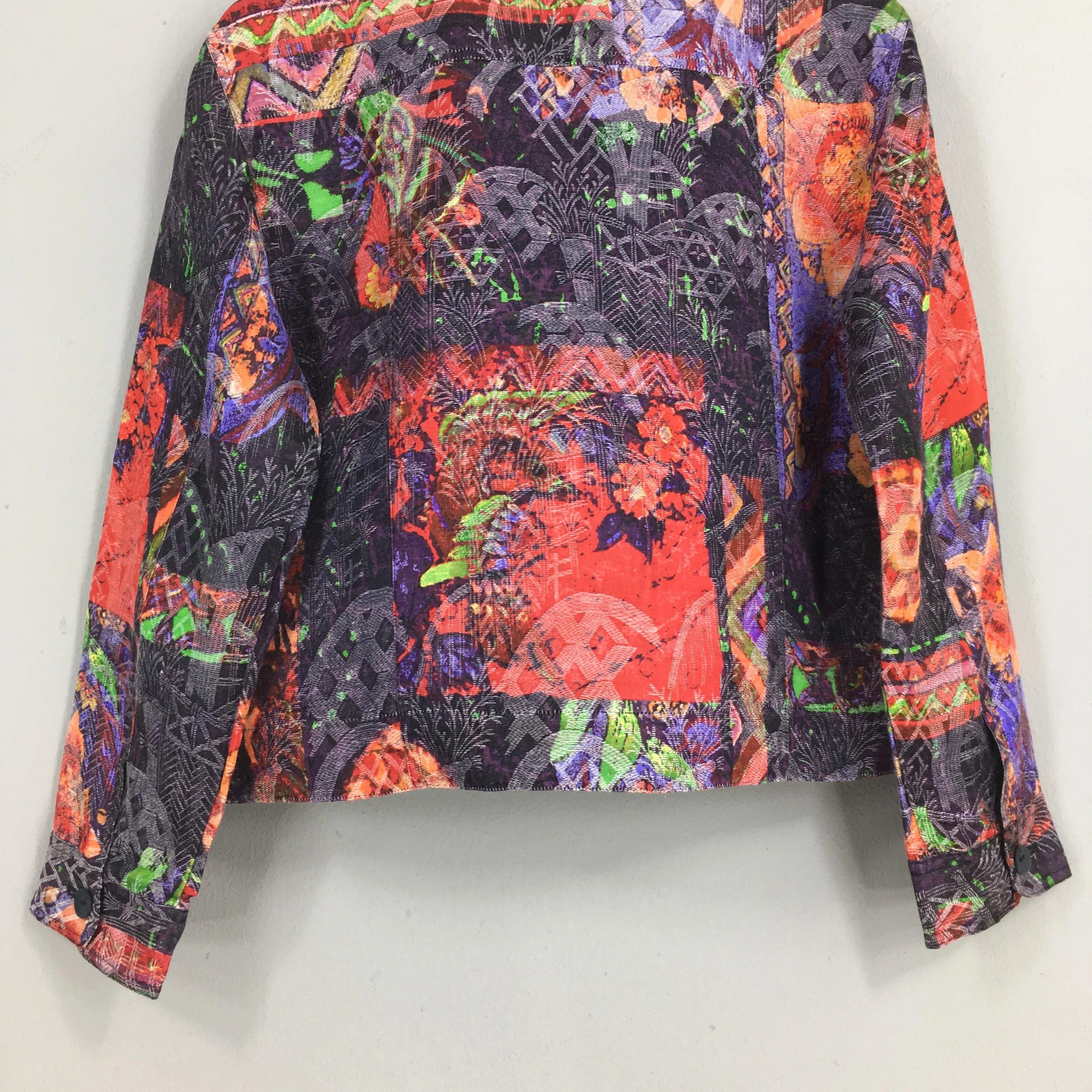 Baroque Abstract Psychedelic Multicolor Jacket Small