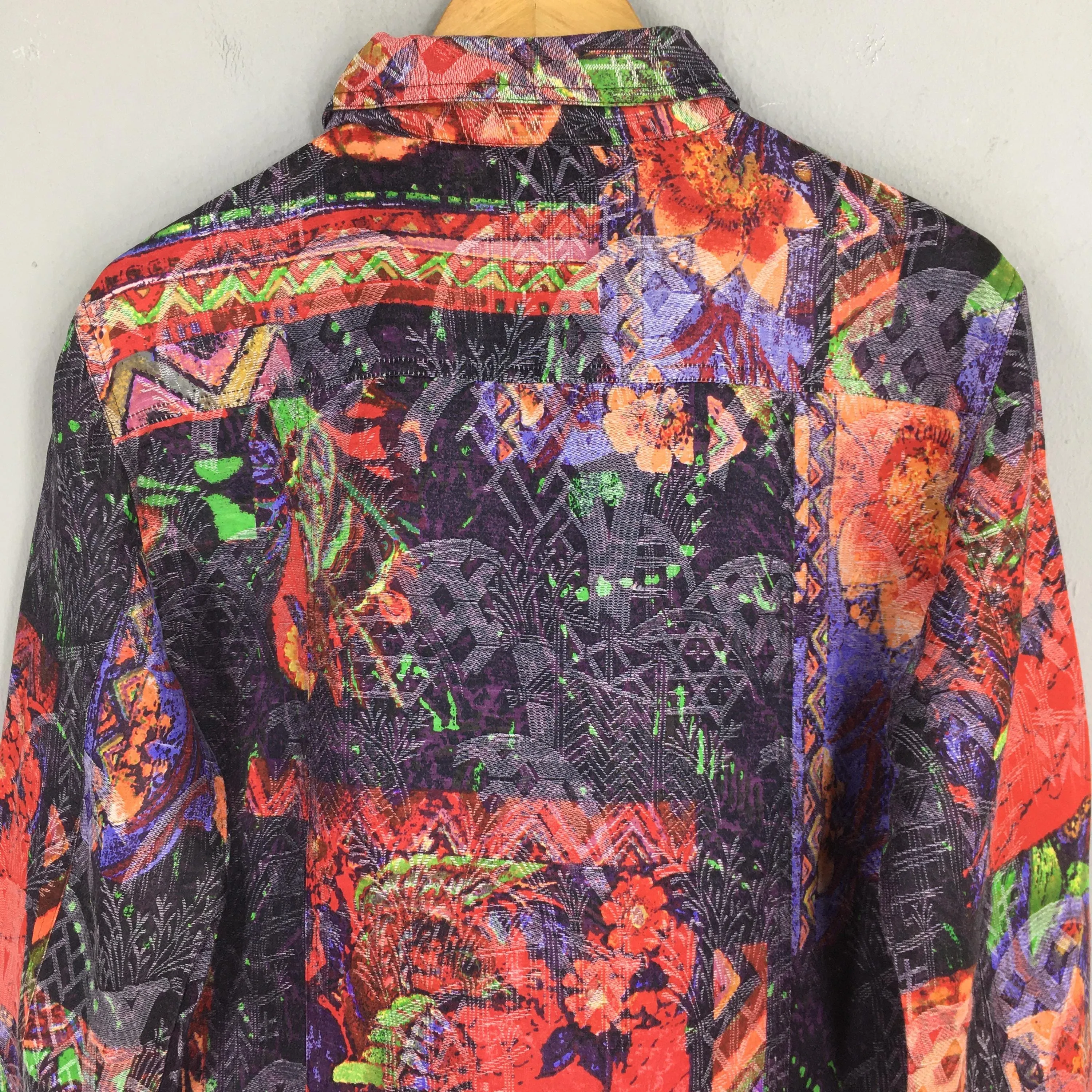 Baroque Abstract Psychedelic Multicolor Jacket Small