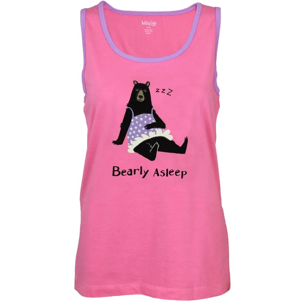 Bearly Asleep Women's Pajama Tank Top
