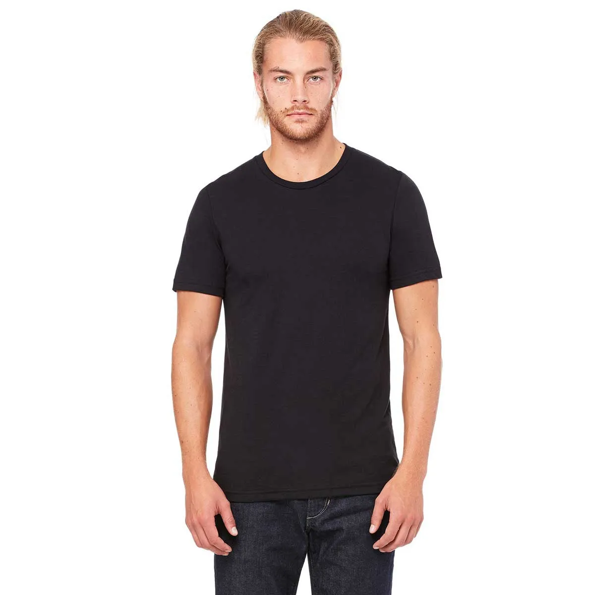 Bella   Canvas Unisex Solid Black Triblend Short-Sleeve T-Shirt