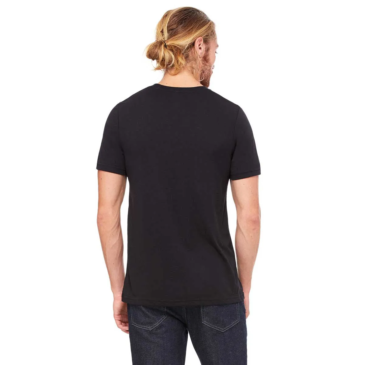 Bella   Canvas Unisex Solid Black Triblend Short-Sleeve T-Shirt