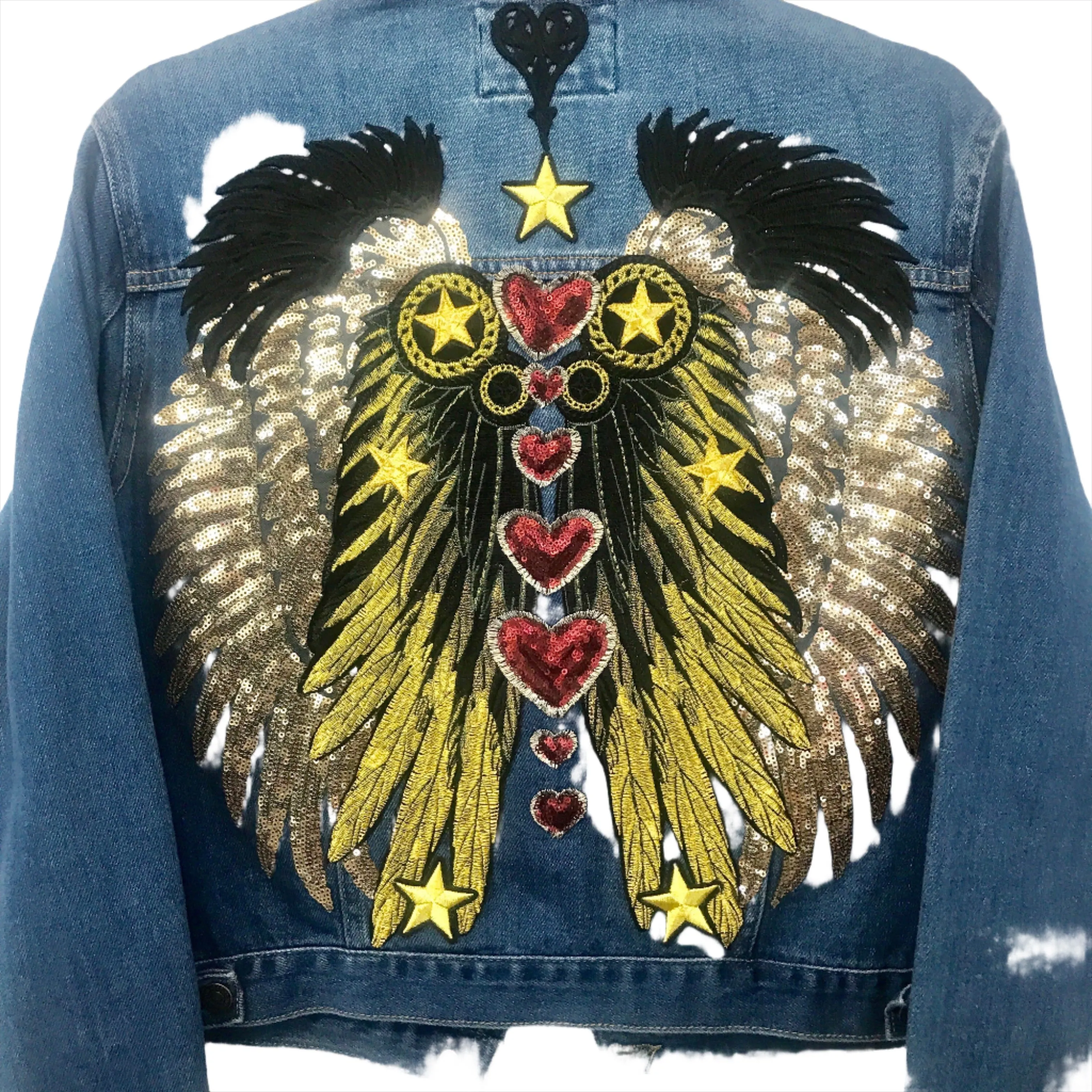 Chakras Denim Jacket Regular Fit