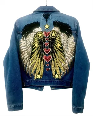 Chakras Denim Jacket Regular Fit