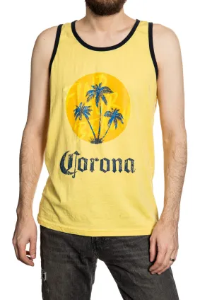 Corona Find Your Beach Palm Tree Tank Top for Men