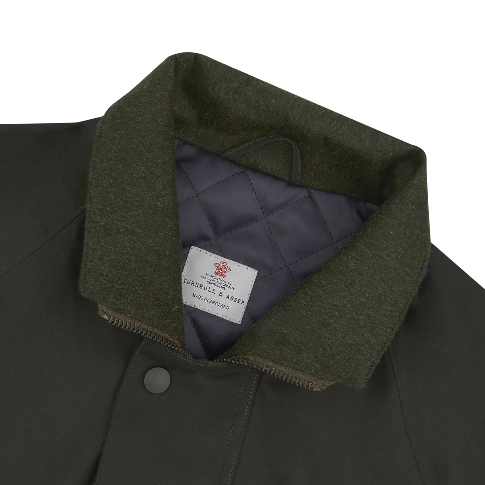 Dark Green Waxed Cotton Field Coat