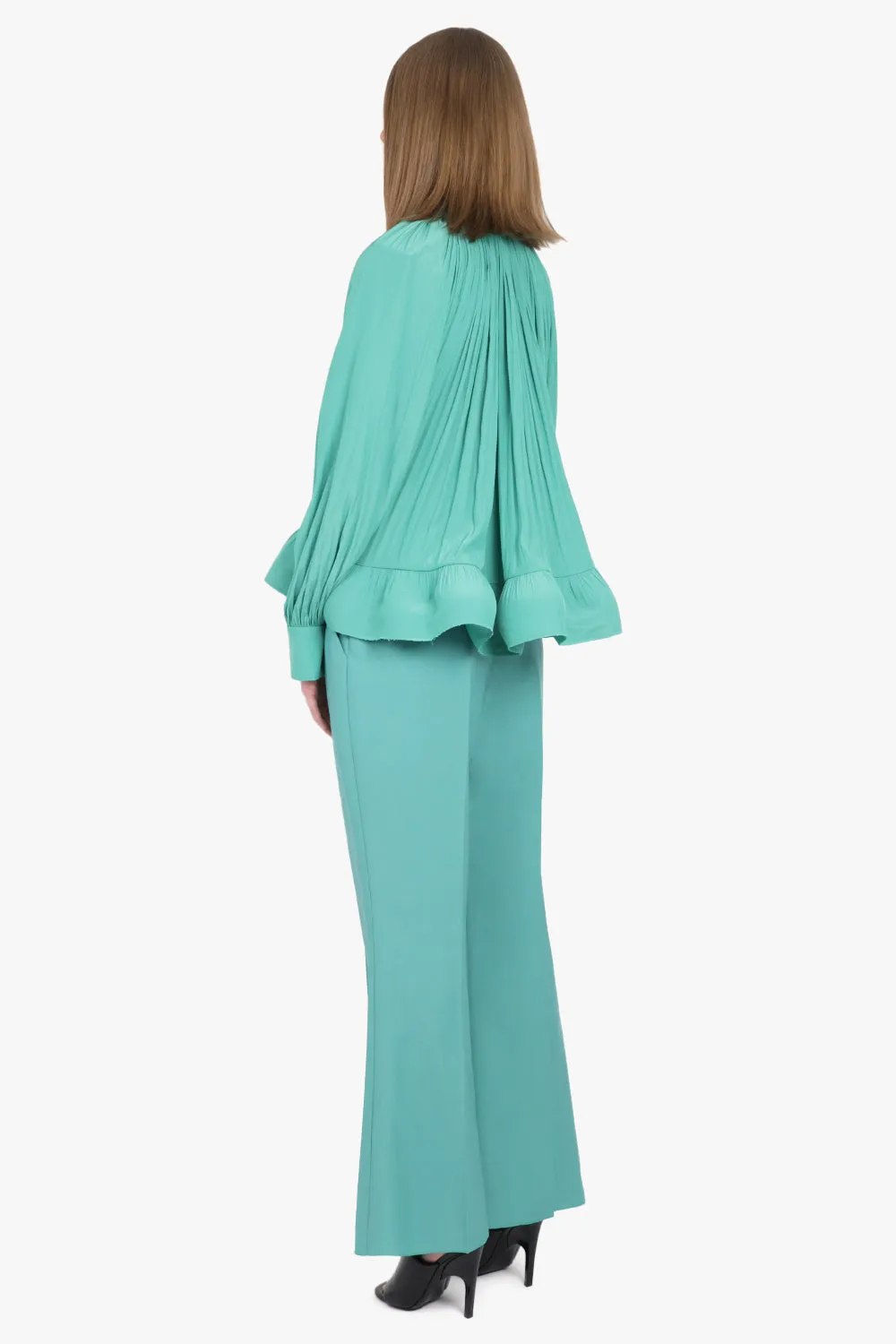 Flared Tailored Pants | Jade