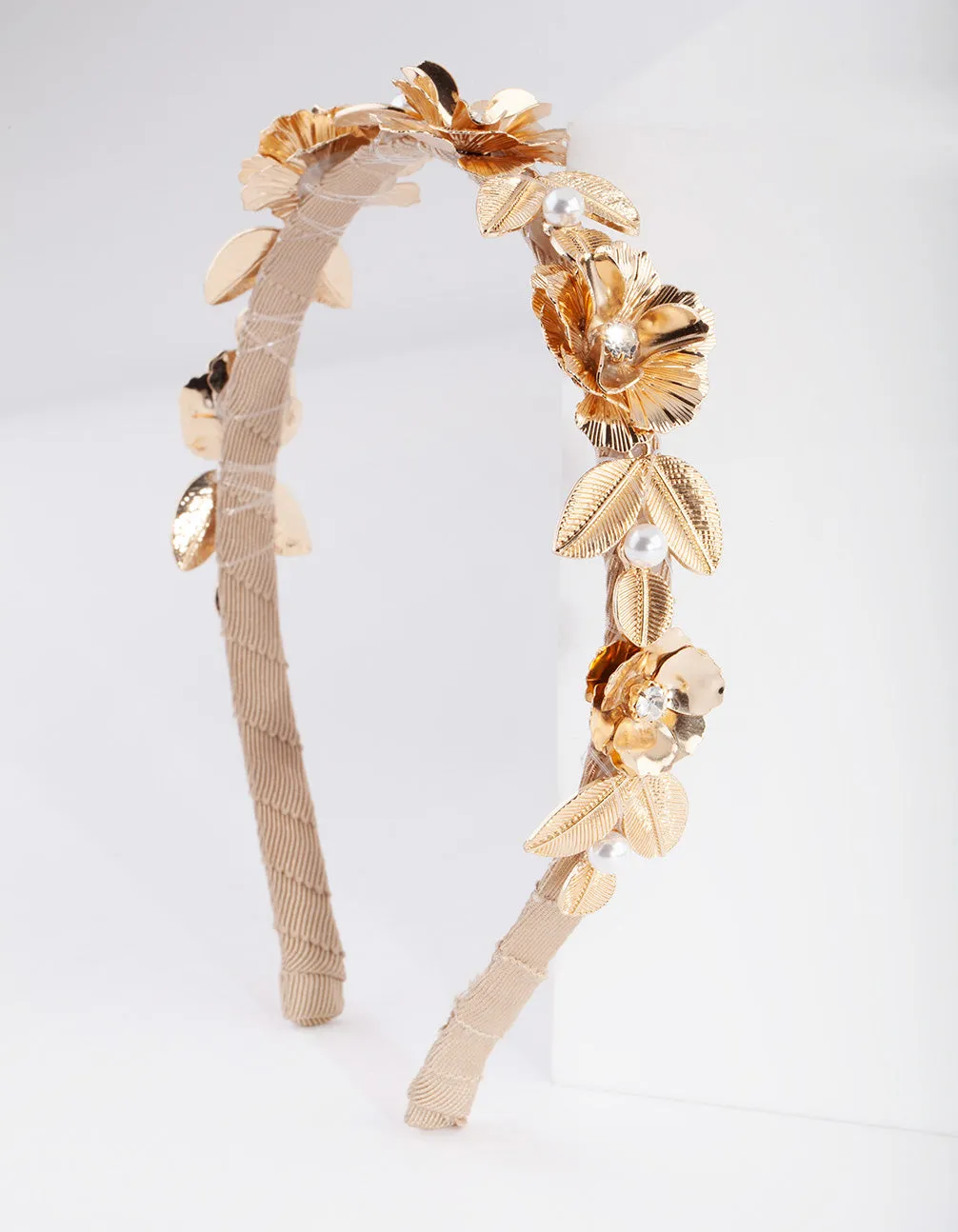 Flower Lurel Pearl Headband