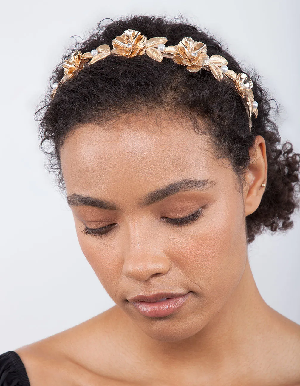Flower Lurel Pearl Headband