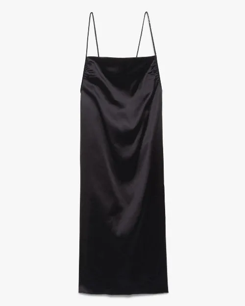FRAME | Beaded Strap Slip Dress | Black
