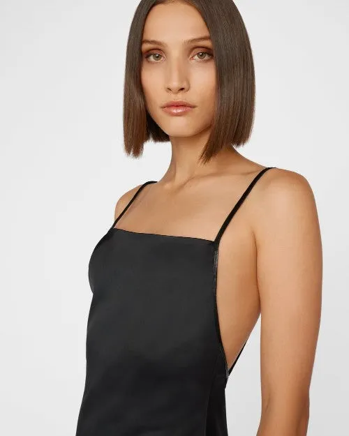 FRAME | Beaded Strap Slip Dress | Black