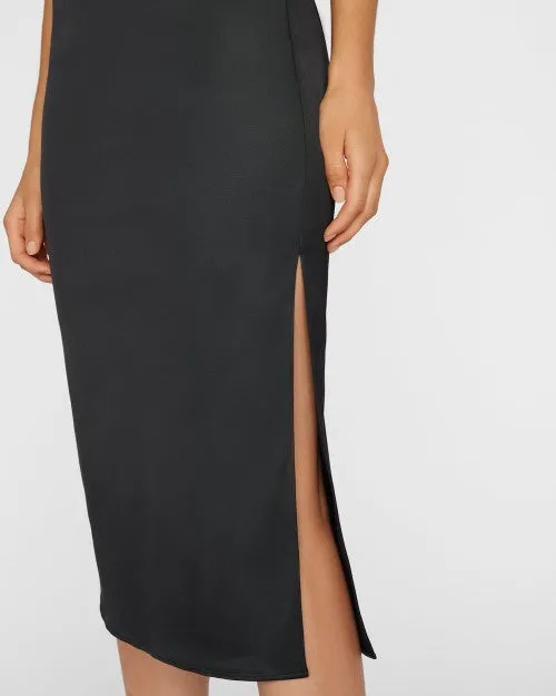 FRAME | Beaded Strap Slip Dress | Black