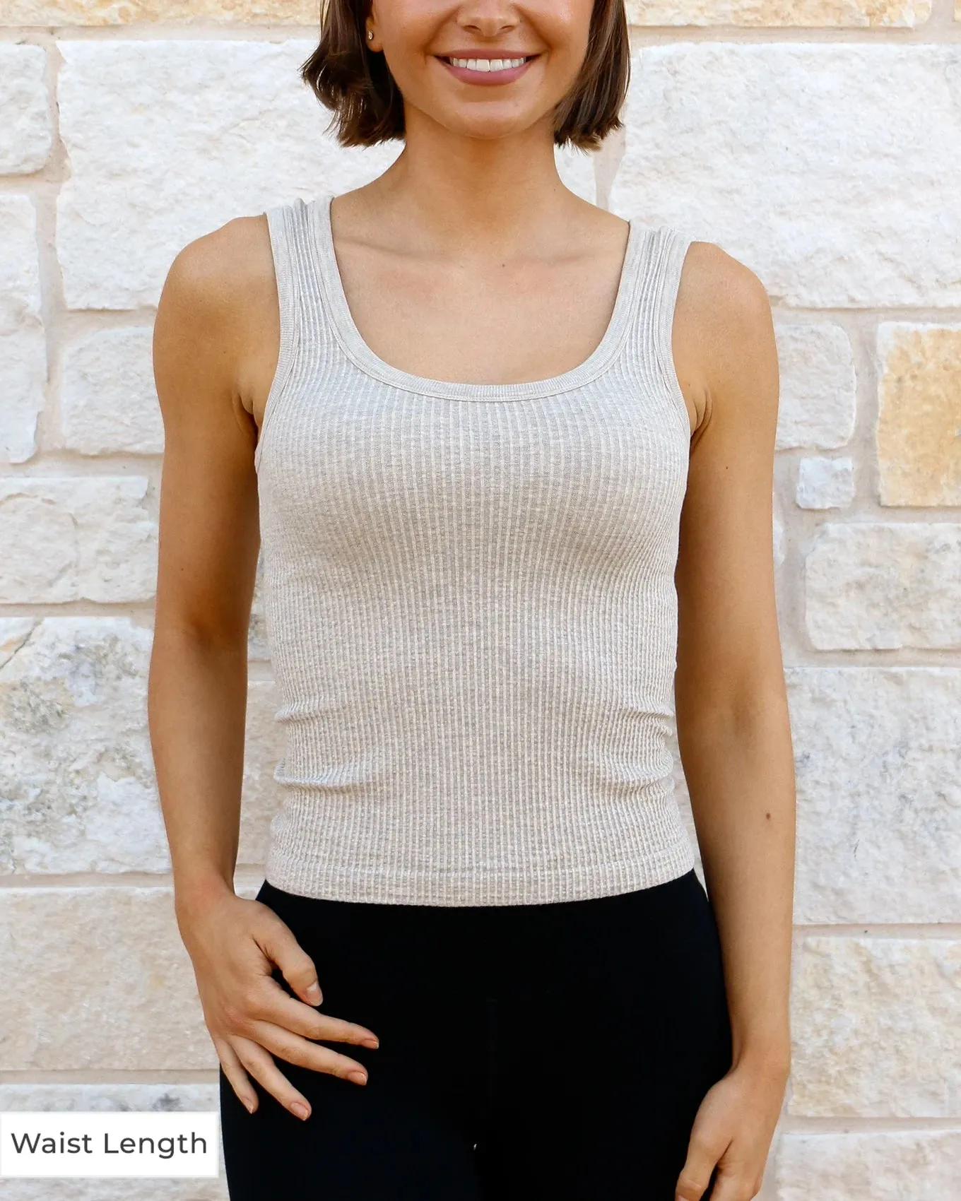 Heathered Oatmeal Brami Tank