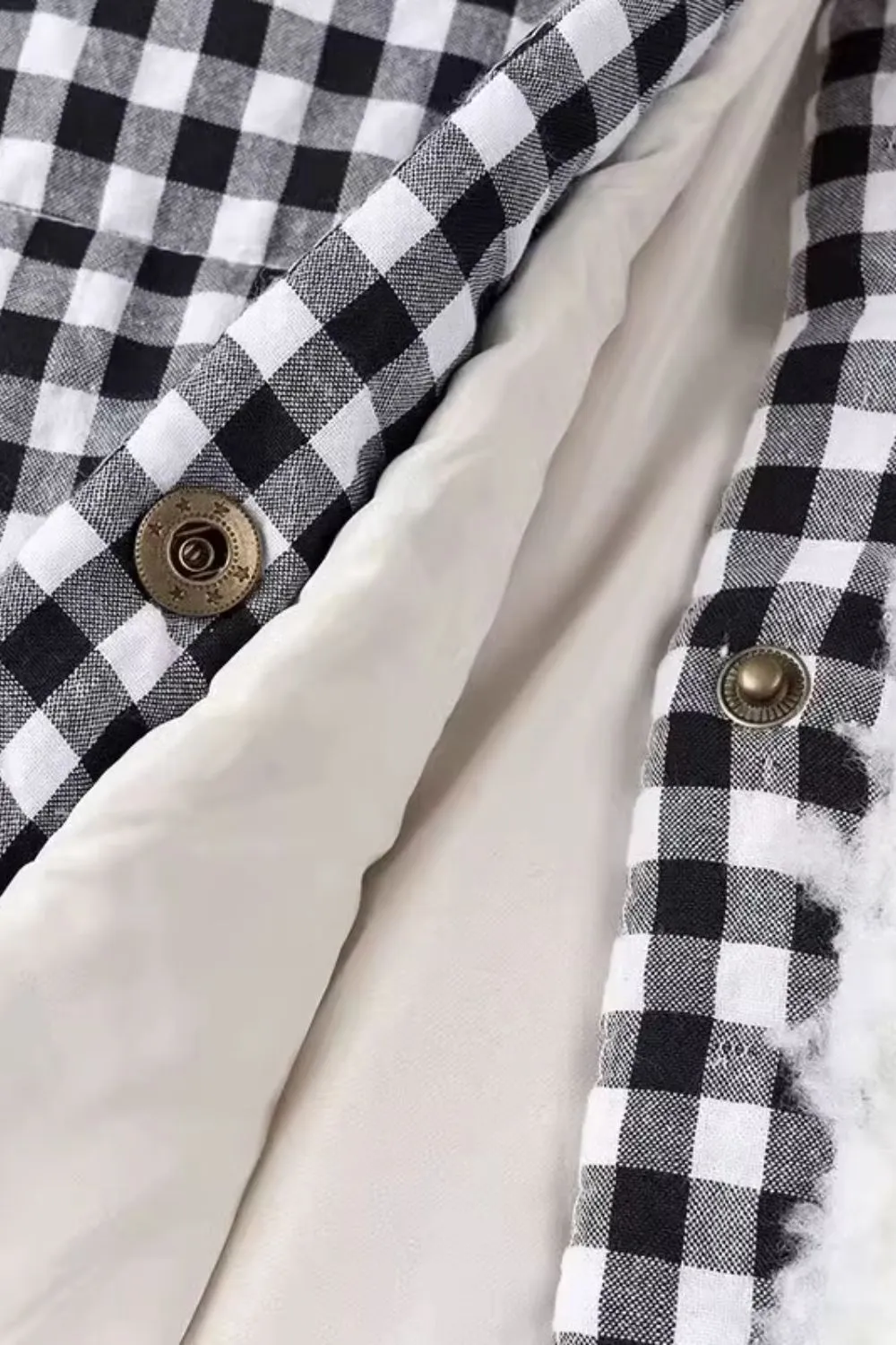 'Isabella' Plaid Lace-Trimmed Puffer Jacket