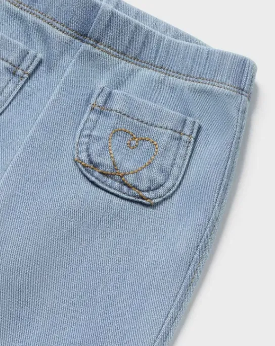 MAYORAL<BR>
Flared Denim Legging<BR>
Denim<BR>