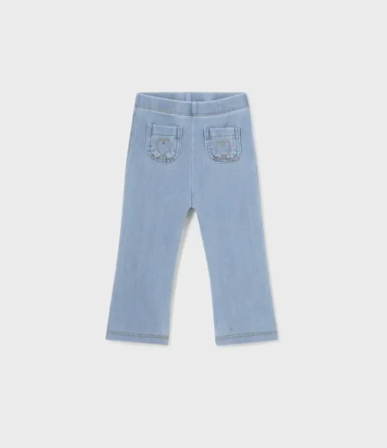 MAYORAL<BR>
Flared Denim Legging<BR>
Denim<BR>
