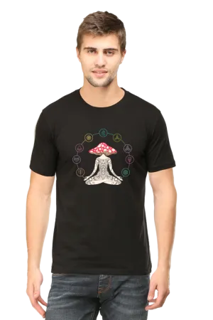Men Half Sleeves Classic T-Shirt - Magic Yoga Meditation