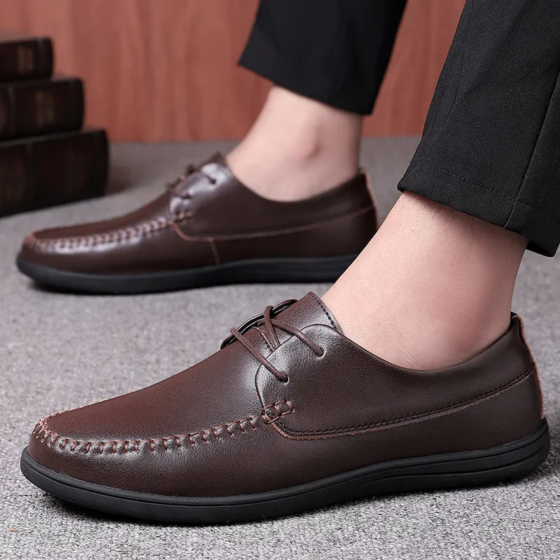 Men's Casual Genuine Leather Business Loafers | Driving Shoes