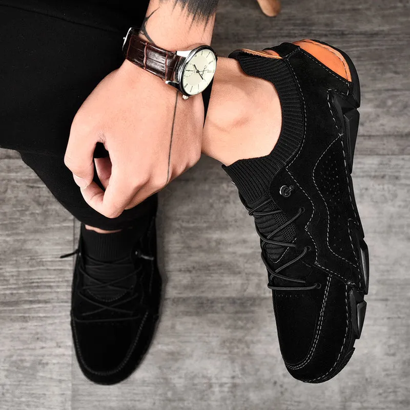 Men's Spring/Autumn Casual Breathable Driving Sneakers | Plus Size