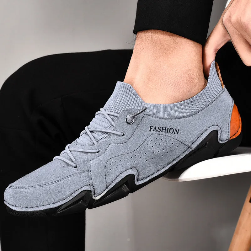 Men's Spring/Autumn Casual Breathable Driving Sneakers | Plus Size