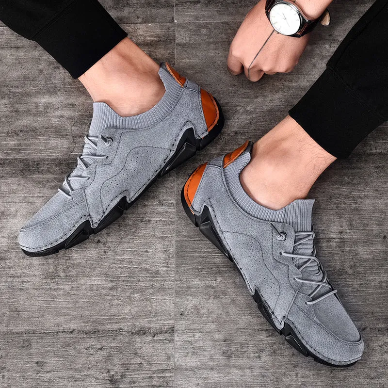 Men's Spring/Autumn Casual Breathable Driving Sneakers | Plus Size
