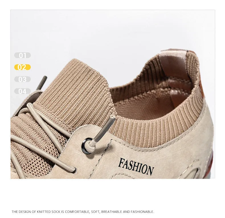 Men's Spring/Autumn Casual Breathable Driving Sneakers | Plus Size
