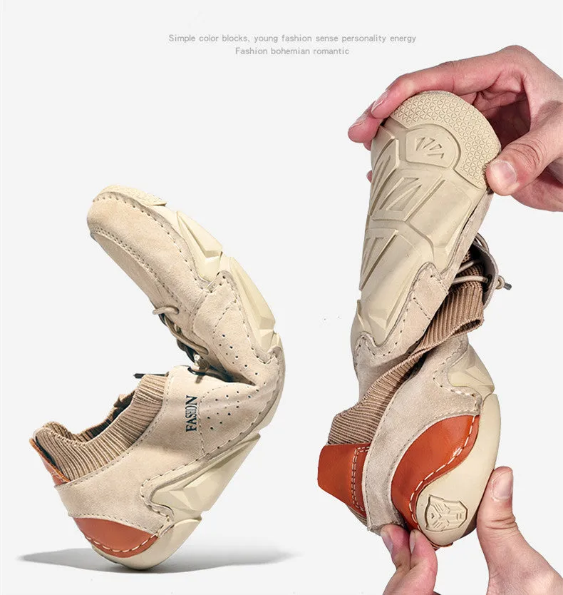 Men's Spring/Autumn Casual Breathable Driving Sneakers | Plus Size