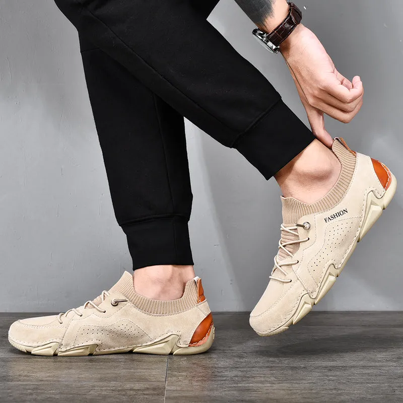 Men's Spring/Autumn Casual Breathable Driving Sneakers | Plus Size