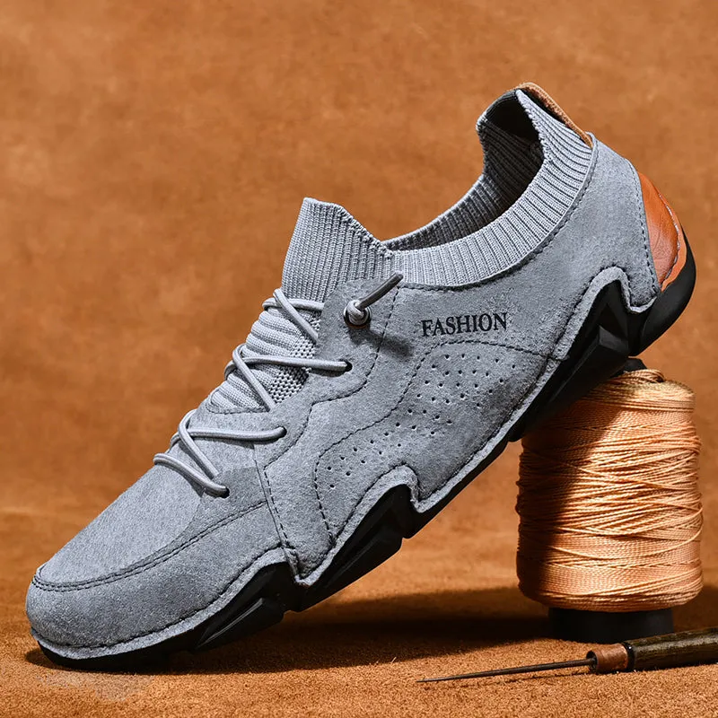 Men's Spring/Autumn Casual Breathable Driving Sneakers | Plus Size