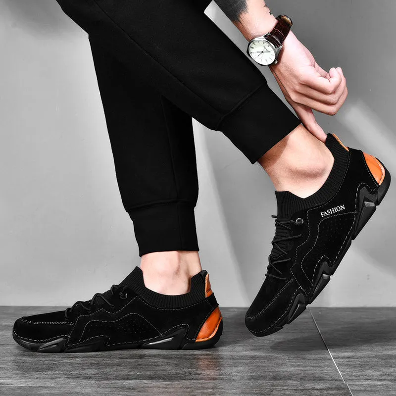 Men's Spring/Autumn Casual Breathable Driving Sneakers | Plus Size
