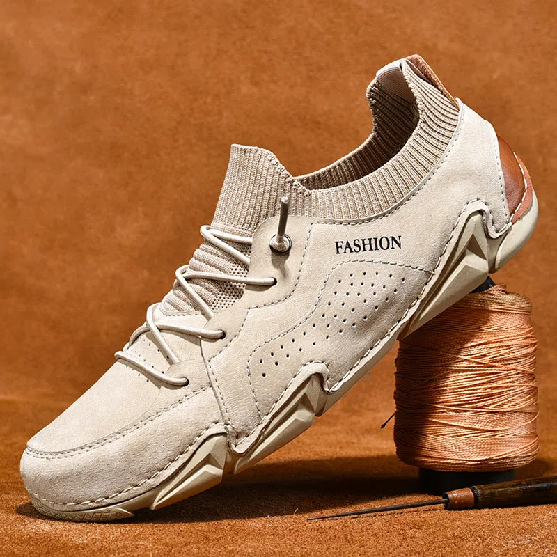 Men's Spring/Autumn Casual Breathable Driving Sneakers | Plus Size