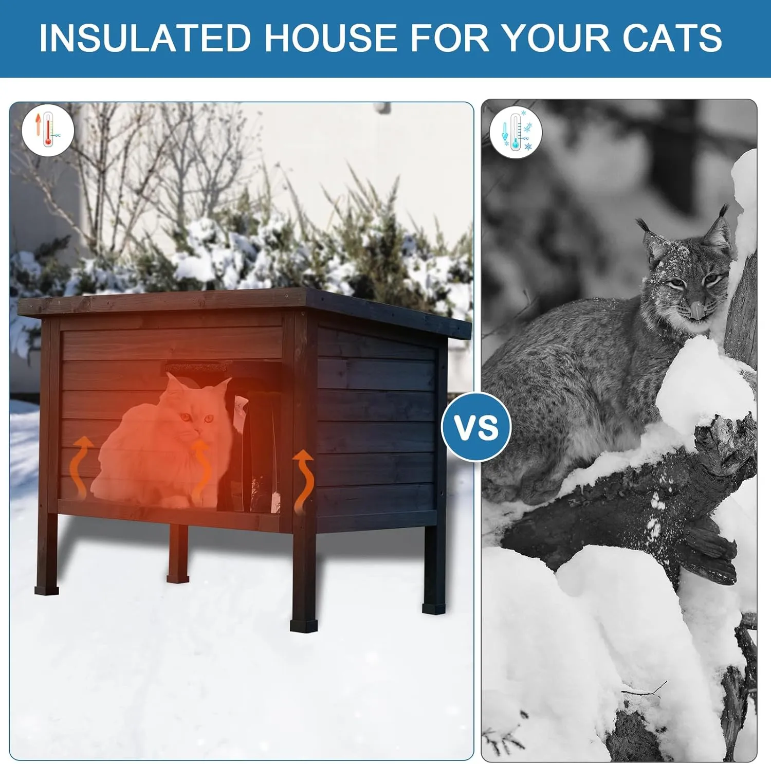 Outdoor Insulated Cat House