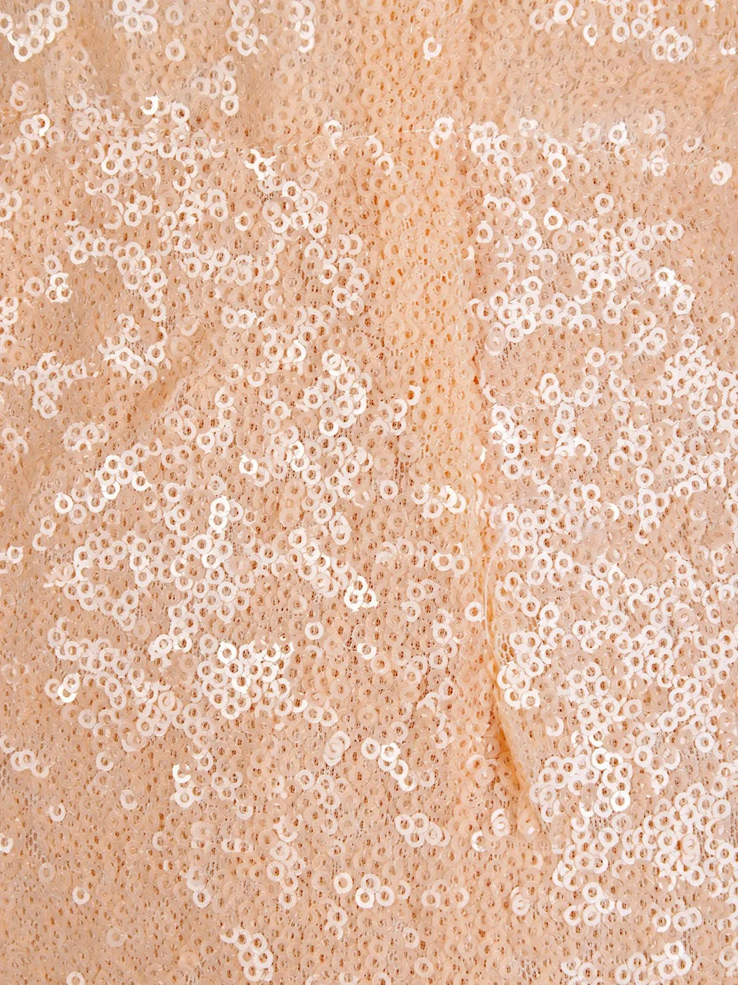 Peach High Rise Sequin Pencil Skirt