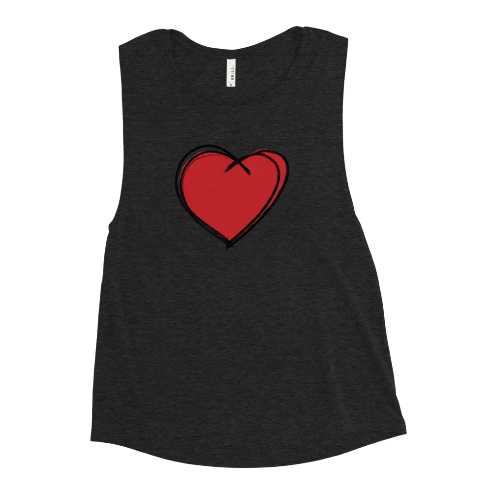 "RED HEART" LADIES' MUSCLE TANK
