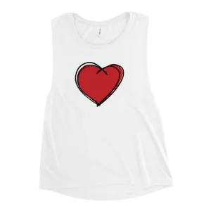 "RED HEART" LADIES' MUSCLE TANK