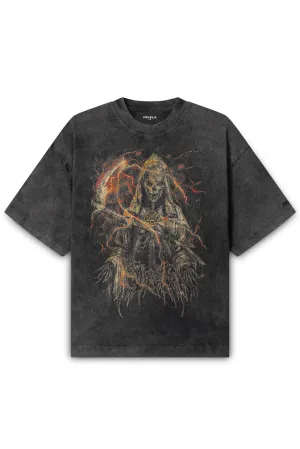 REAPER BLACK WASHED T-SHIRT