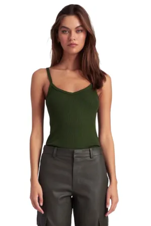 Rib V-Neck T