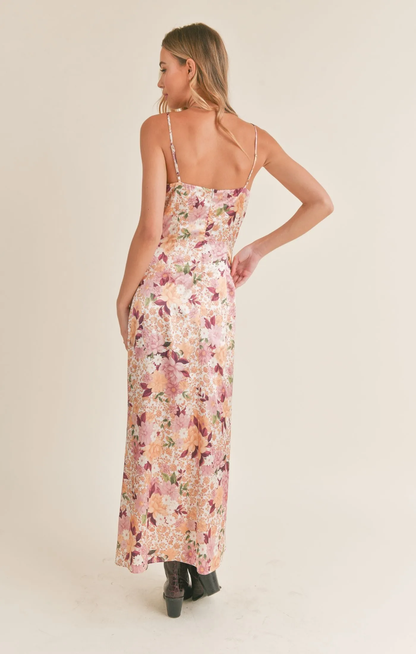 Rustic Cabin Slip Midi Dress