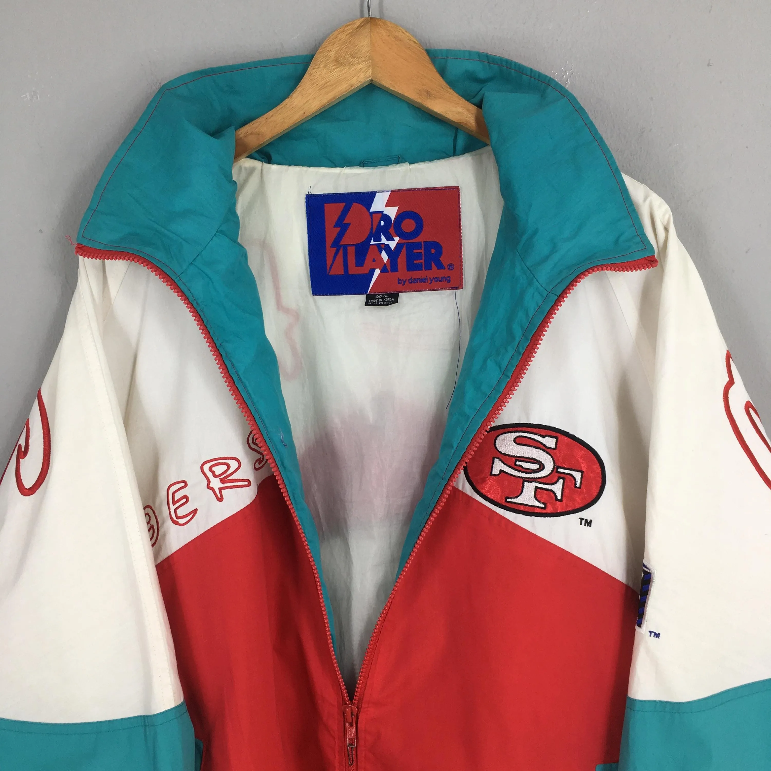 San Francisco 49ers NFL Zipper Jacket Large
